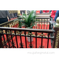 Aluminium Alloy Villa Garden Pagar halaman